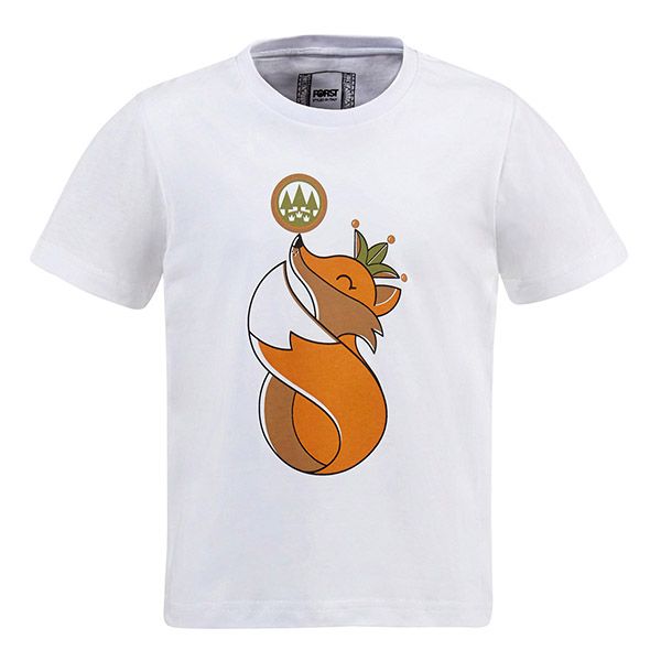 White FORST T-shirt for children - Fox