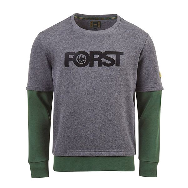 FORST Sweatshirt Unisex grau/grün