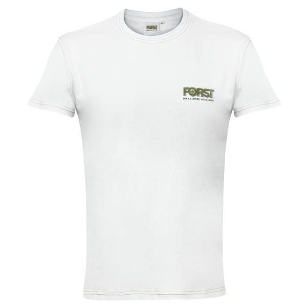 Weißes FORST T-Shirt für Männer