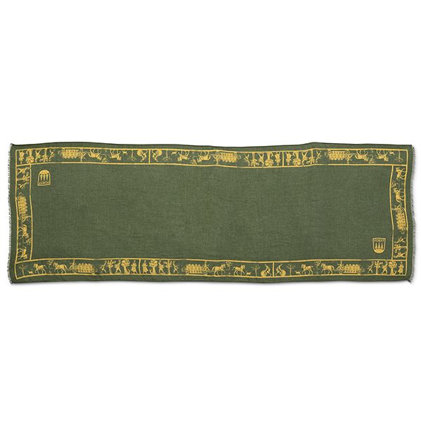 Schal Modal Grün/Gold 60x170cm