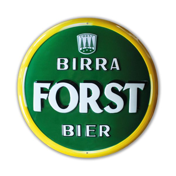 FORST Metallschild Birra FORST Bier 30 cm