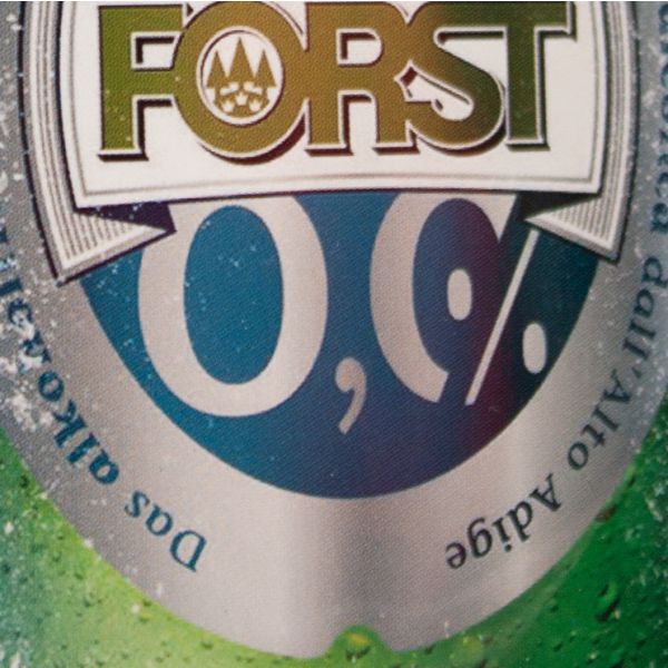 FORST Metallschild 0,0% 28x40 cm