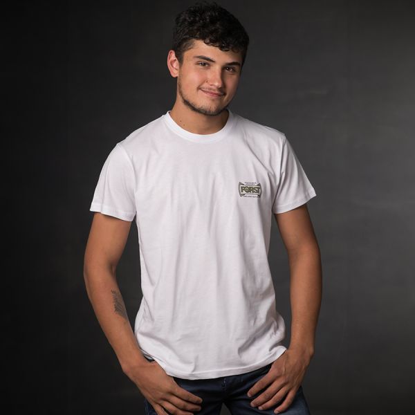 Weißes FORST T-Shirt für Männer