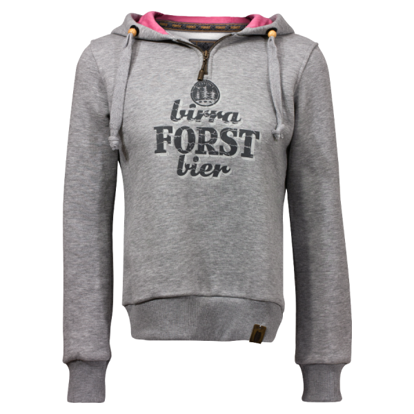 FORST Damen Kapuzenpulli- Hellgrau