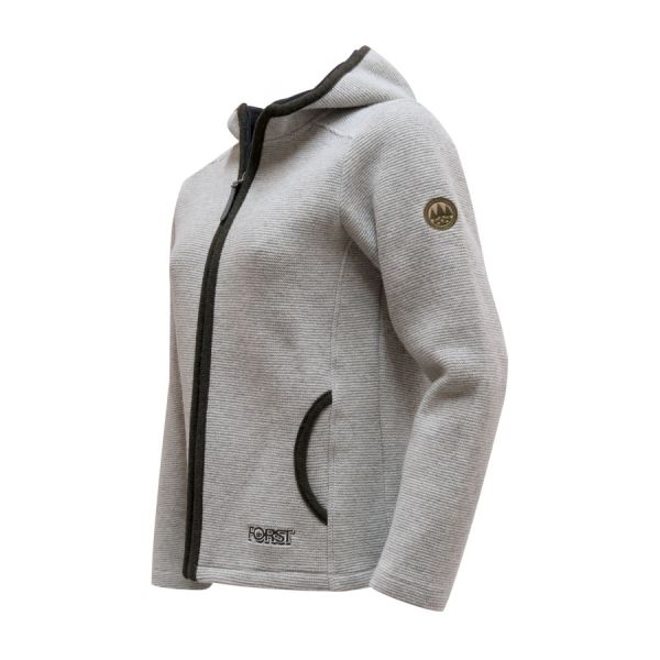 Graue Damen-Kapuzenjacke