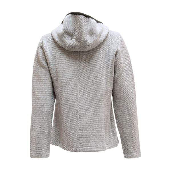 Graue Damen-Kapuzenjacke