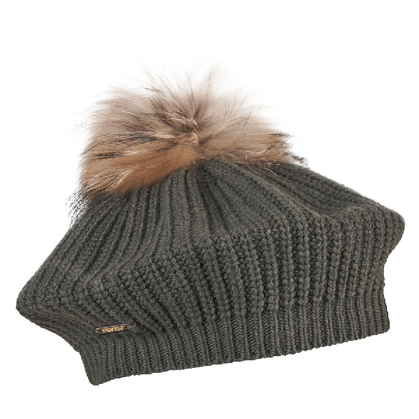 Baskenmütze mit Bommel