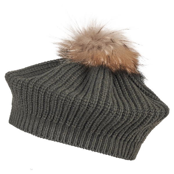 Baskenmütze mit Bommel