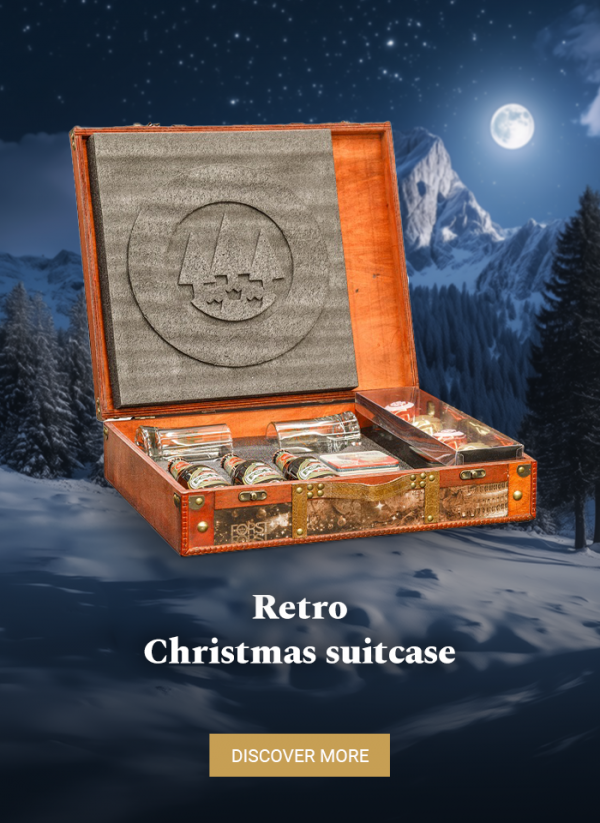 Retro Christmas suitcase