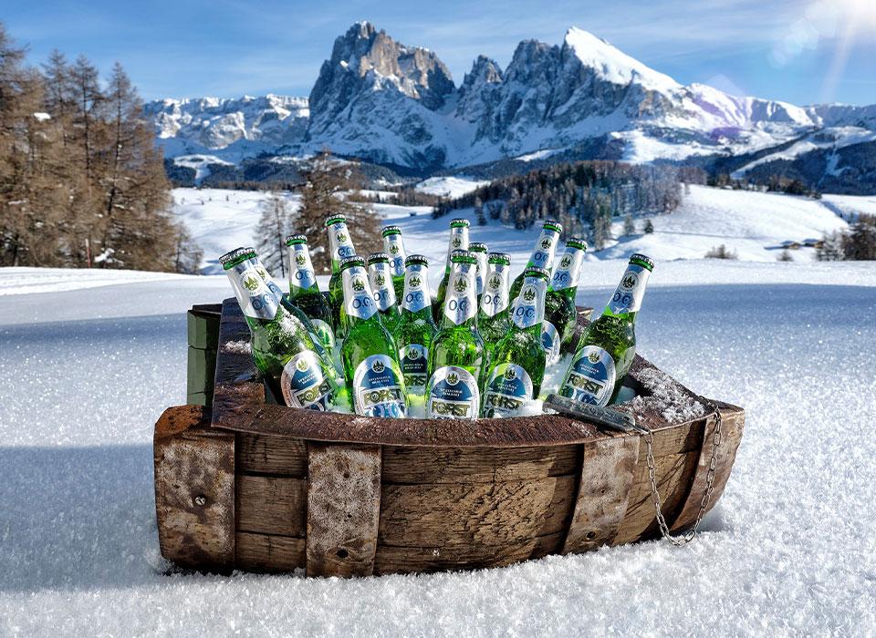 FORST 0,0%, das erste alkoholfreie Bier mit Null Volumenprozent Alkohol aus Südtirol.