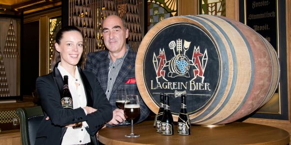 Birra FORST presents its Lagrein Beer at the Merano WineFestival.