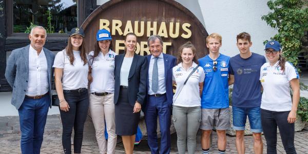 FISI president Flavio Roda visits Birra FORST, consolidated partner of the ski.