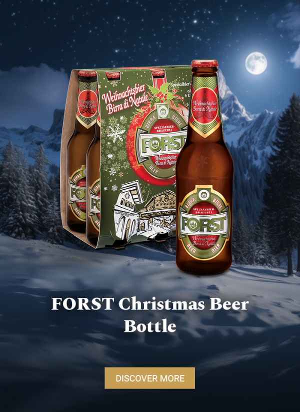 FORST Christmas Beer Bottle