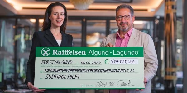 Erfolgreiche Initiative „Südtirol. Ursprung vereint“ der Spezialbier-Brauerei FORST mit 114.121,22 € für den wohltätigen Zweck