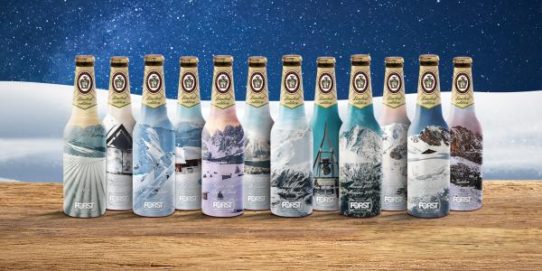 Birra FORST celebrates winter and South Tyrol's most beautiful snowy landscapes.