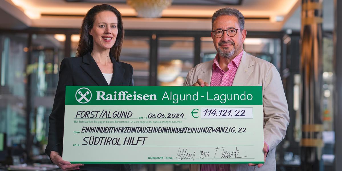 Erfolgreiche Initiative „Südtirol. Ursprung vereint“ der Spezialbier-Brauerei FORST mit 114.121,22 € für den wohltätigen Zweck