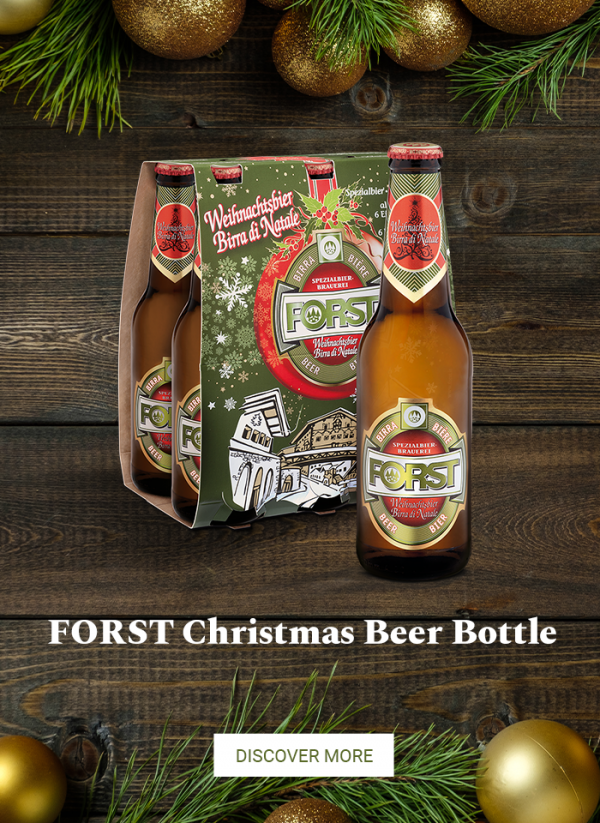 FORST Christmas Beer Bottle